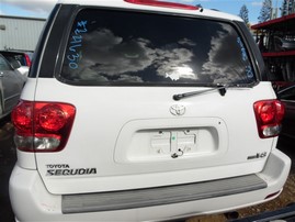 2006 Toyota Sequoia SR5 White 4.7L AT 2WD #Z21630